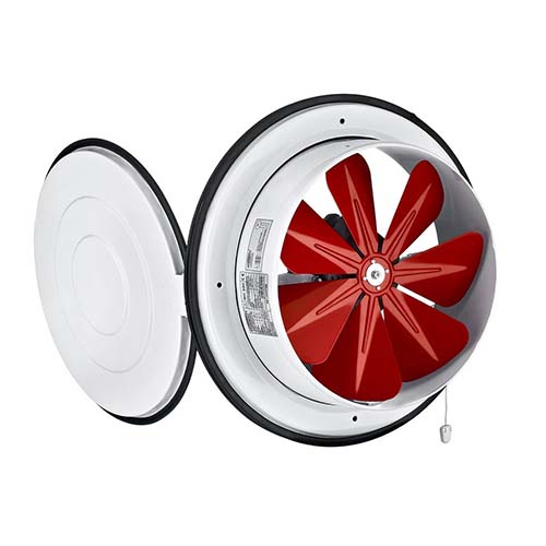 Вентилятор Bahcivan BK 200 осевой с крышкой (780 m³/h)