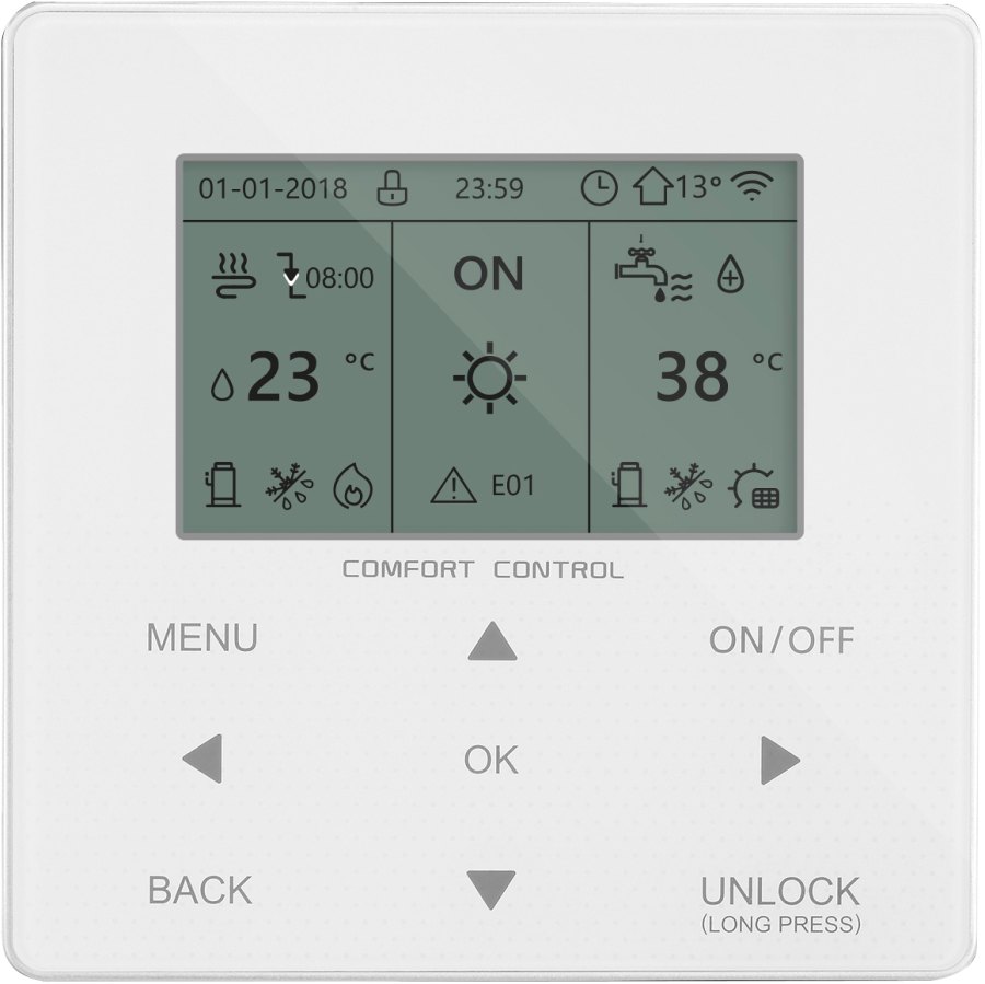Тепловой насос воздух-вода MDV для отопления и ГВС MDHWA-V16W/D2N8-B