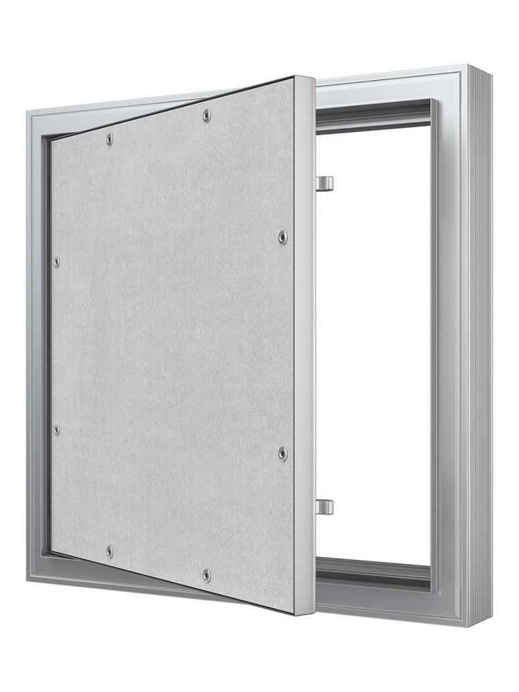 Люк ревизионный D C ERAmo Comfort 200х400 скрытый монтаж усиленная петля алюминий EVECS
