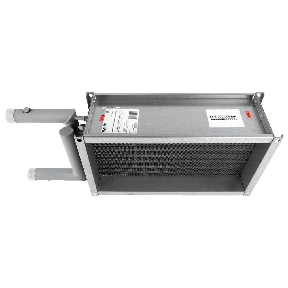 Водяной нагреватель для прямоугольных каналов ZILON ZWS 500x300-3