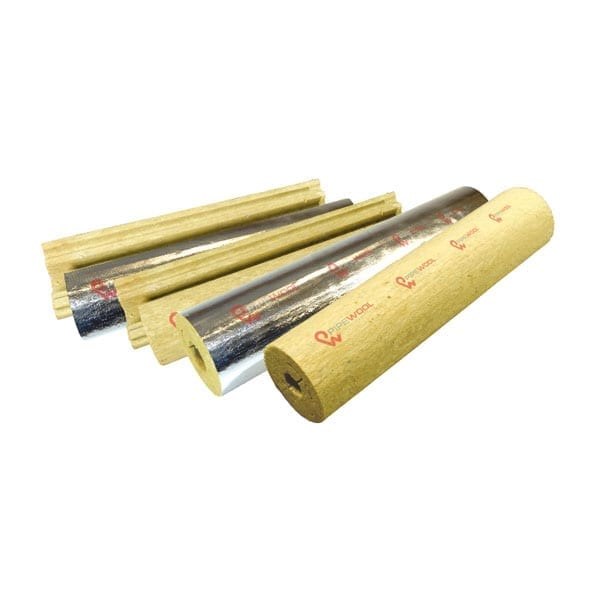 Цилиндры теплоизоляционные PIPEWOOL 150 из минеральной ваты, Ø18–1020 мм, толщина 20–100 мм